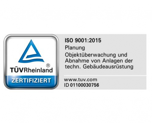 TÜV Rheinland Zertifikat ISO 9001 - rauschenberg ingenieure